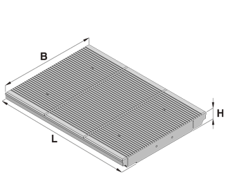 Zádlažbový panel ÚRTŘ vnitřní 180